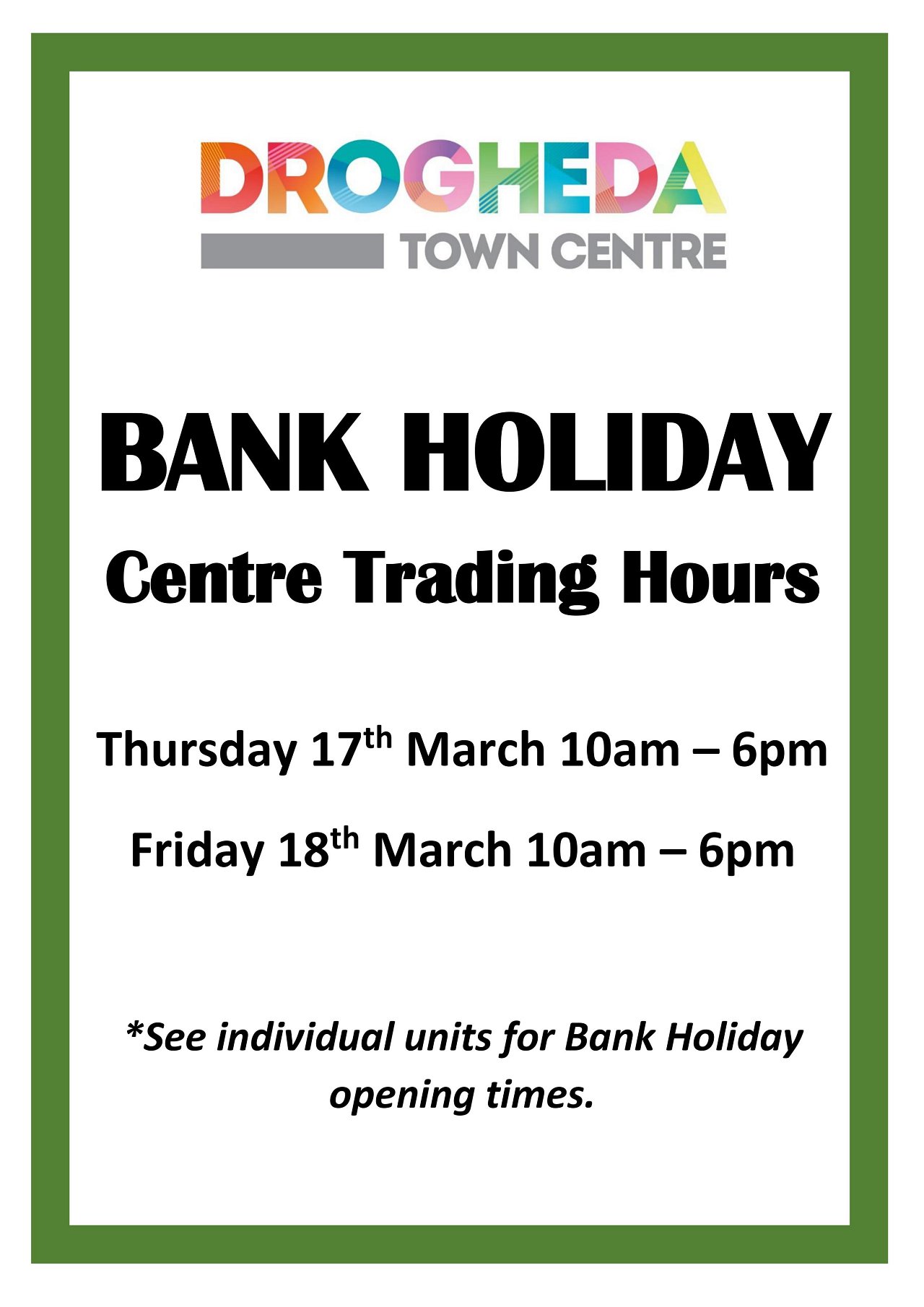 OPENING HOURS